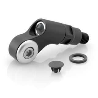 Rizoma Side Mount Mirror Adapters Black for BMW F 800 GS Adventure 13-20