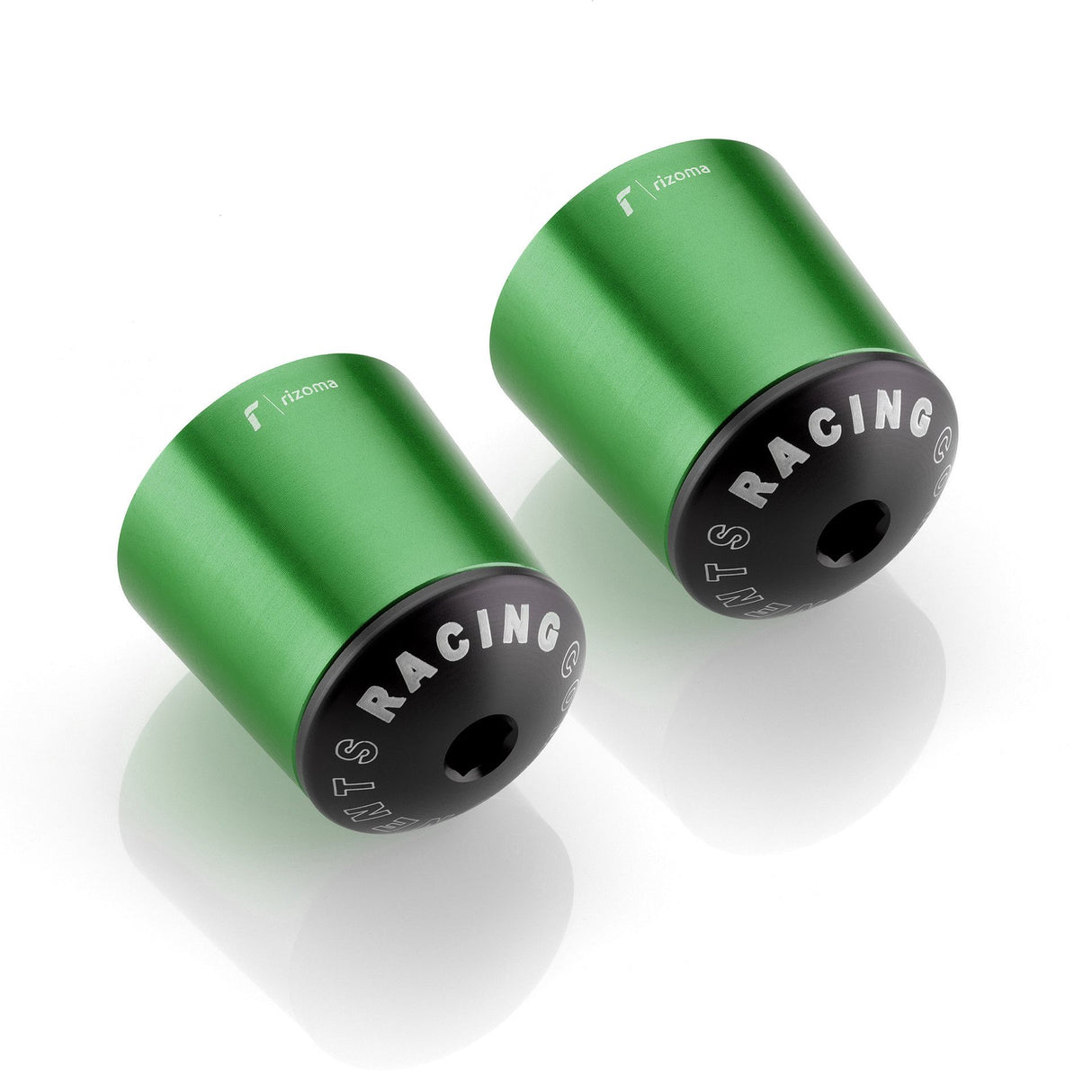 Rizoma 2color Conical Bar-End plug For OEM Handlebar MA510V - Green