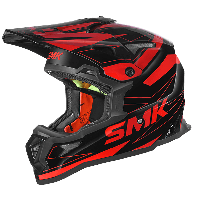 SMK Allterra Slope (MA230) Helmet - Matt Black Red