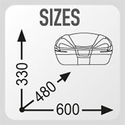 Givi V56NNT Monokey 56 Litre Top- Cases  - Black/Carbon