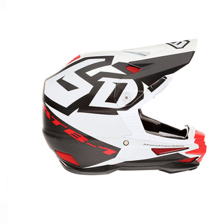 6D ATB-1 BMX/DH Helmet - Switch Red White Black