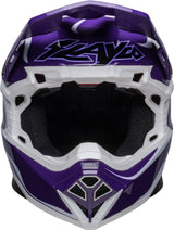 Bell Moto-10 Spherical Helmet - Slayco Le Purple/White