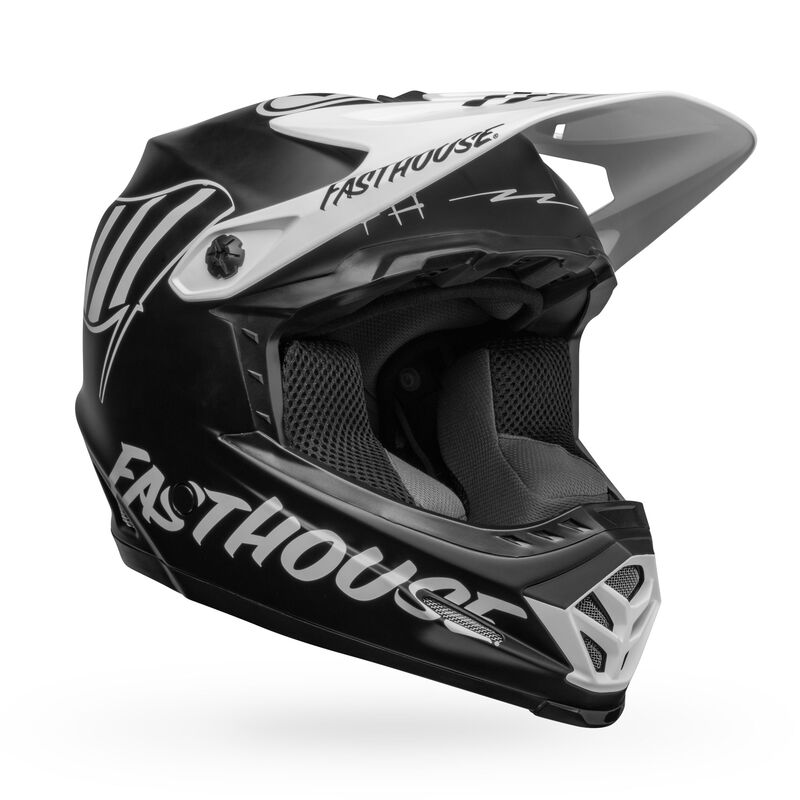 Bell Moto-9 MIPS Youth Helmet - Fasthouse Flying Colors Matte Black/White