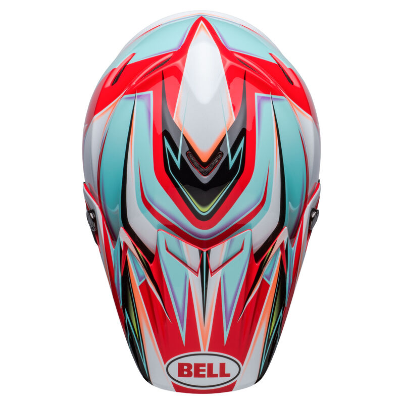 Bell Moto-9S Flex Helmet - Flex Tagger Edge White/Aqua