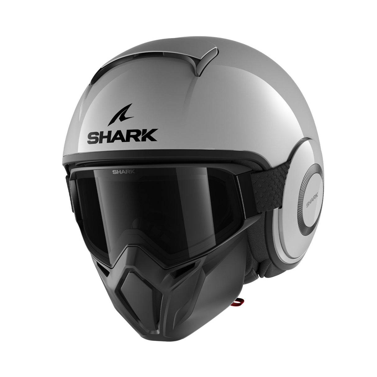 Shark Street Drak Blank Helmet Silver