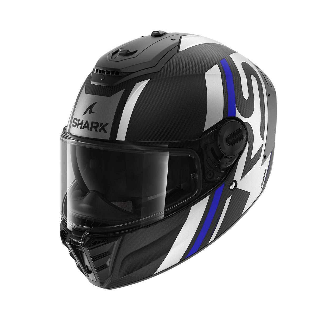Shark Spartan RS Carbon Shawn Helmet Blue/Silver