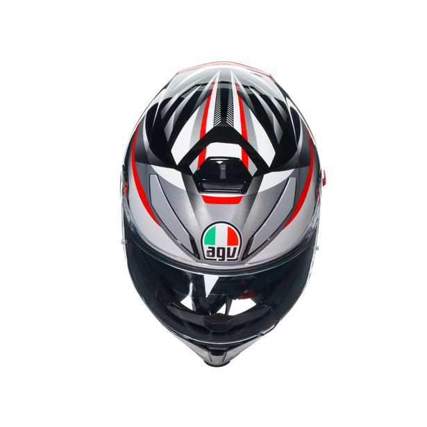 AGV K5 S Plasma Helmet - White/Black/Red