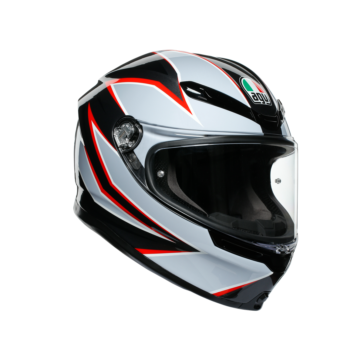 AGV K6 Flash Helmet - Matt Black/Grey/Red