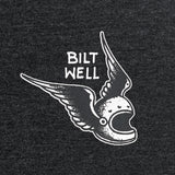 Biltwell Men's Wings Thin Hoodie - Black/Grey - MotoHeaven