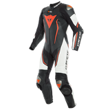 Dainese Misano 2 D-Air 1Pc Perforated Suit - Black/White/Fluo-Red