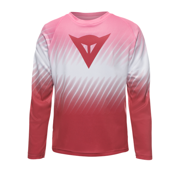 Dainese Scarabeo Long Sleeve Junior Jersey - Pink/White