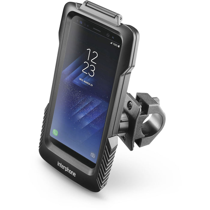 Interphone Pro Case Holder& Mount For Round Handlebar - Samsung Gs8+ S7E