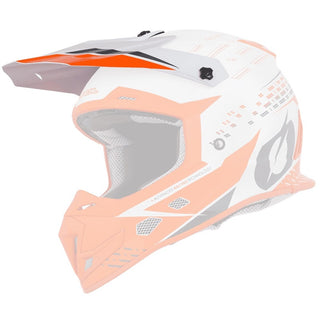 O'Neal 2020 5SRS Trace Replacement Helmet Peak - White/Orange