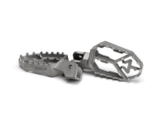 Akrapovic Adventure Footpeg Set F-BM13T1 For BMW - Titanium - MotoHeaven