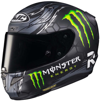 HJC RPHA 12 Quartararo Replica MC5 Helmet - Black/Grey/Green