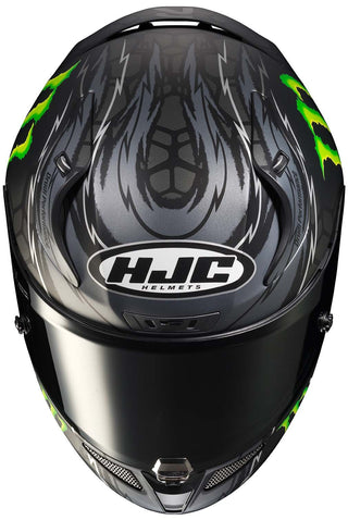 HJC RPHA 12 Quartararo Replica MC5 Helmet - Black/Grey/Green