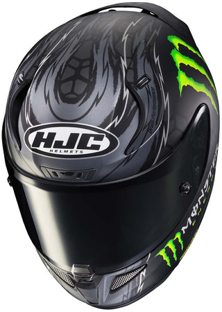 HJC RPHA 12 Quartararo Replica MC5 Helmet - Black/Grey/Green
