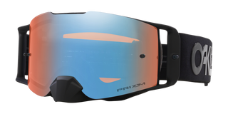 Oakley Front Line Goggles With prizm mx sapphire iridium Lenses,  b1b blackout Strap