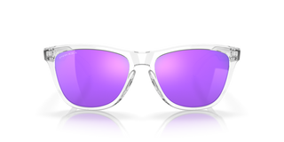 Oakley Frogskins Polished Clear Sunglasses With Prizm Violet Lens