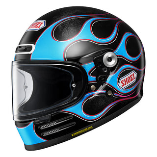 Shoei Glamster 06 Blast TC-2 Full Face Helmet - Blue - MotoHeaven