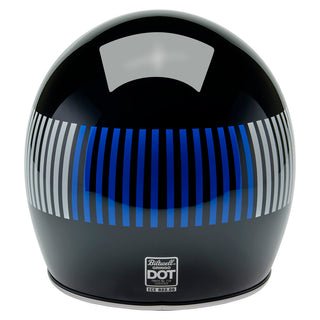 Biltwell Gringo ECE 22.06 Motorcycle Full Face Helmet - Raceflow Gloss Black Red / White / Blue