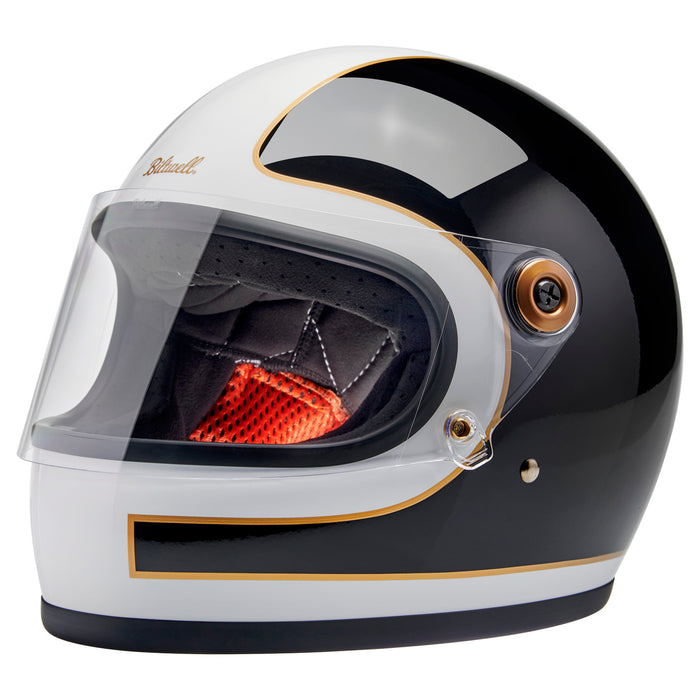 Biltwell Gringo S Ece 22.06 Helmet - Gloss White/Black Tracker