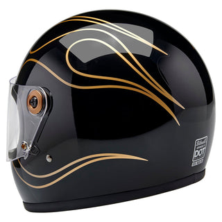 Biltwell Gringo S Ece 22.06 Helmet - Gloss Black/Flames