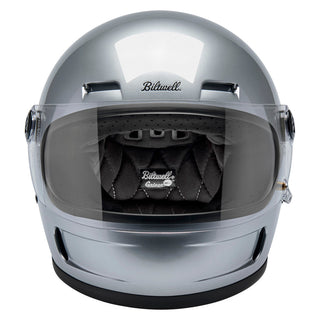Biltwell Gringo SV ECE 22.06 Motorcycle Full Face Helmet - Gloss Silver