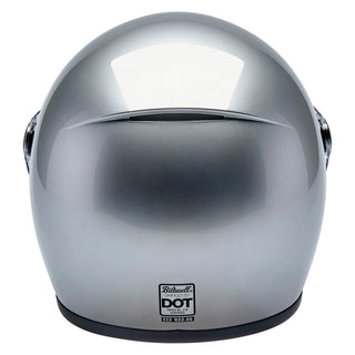 Biltwell Gringo SV ECE 22.06 Motorcycle Full Face Helmet - Gloss Silver