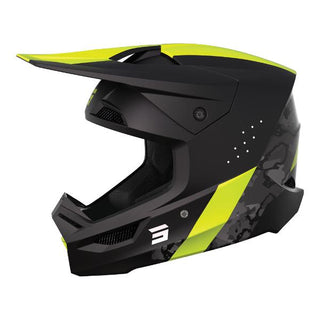 Shot Race Camo MIPS Full Face Helmet - Matt Black / Neon Yellow
