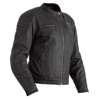 RST Brixton CE Ladies Waterproof Wax Jacket - Black