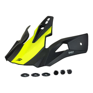 Shot Pulse Replacement Helmet Peak - Matt Neon Yellow