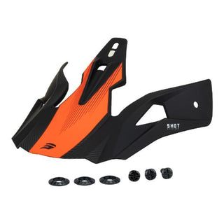 Shot Pulse Replacement Helmet Peak - Matt Orange