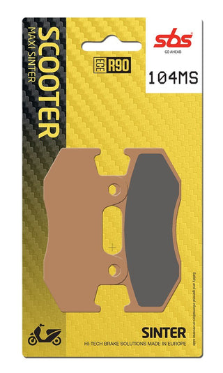 SBS Friction - Sinter Front Scooter Brake Pads - 104MS