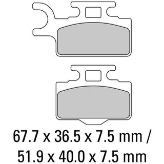 Ferodo Brake Disc Pad Set FDB2110SG