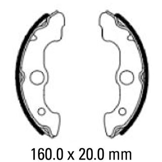 Ferodo Brake Shoe Set FSB931