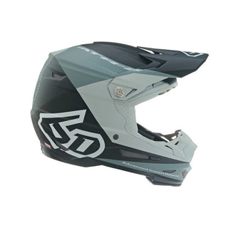 6D ATR-2 Quadrant Replacement Helmet Peak - Charcoal Grey Black