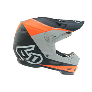 6D ATR-2 Quadrant Replacement Helmet Peak - Neon Orange/Grey/Black