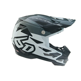 6D ATR-2 Merge Replacement Helmet Peak - White/Grey/Black