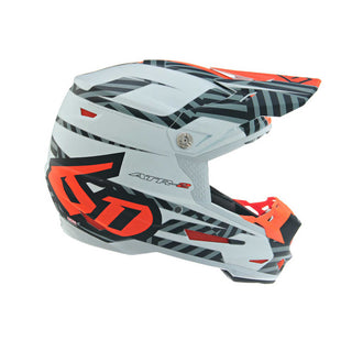 6D ATR-2Y Havoc Replacement Helmet Peak - Neon Orange/White