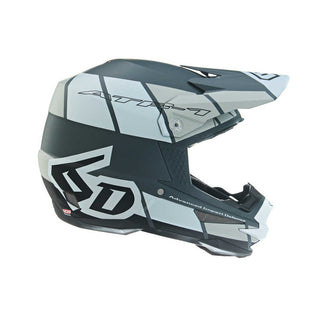 6D ATR-1 Shear Replacement Helmet Peak - White/Grey/Black