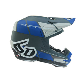 6D ATR-1 Shear Replacement Helmet Peak - Blue/Grey/Black