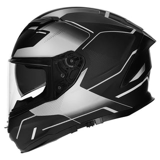 M2R Sabre Inception PC-5F Helmet - Silver Black