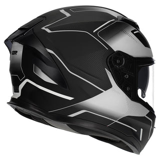 M2R Sabre Inception PC-5F Helmet - Silver Black