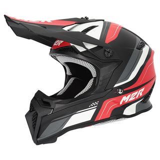 M2R X2.1 Youth Pilse PC-1F Helmet - Red/Black