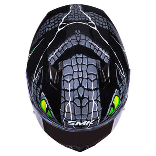 SMK Stellar Taotei (GL268) Full Face Helmet - Black/Grey/Green