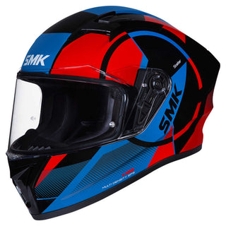 SMK Stellar Faro (GL236) Full Face Helmet - Black/Red/Blue