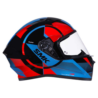 SMK Stellar Faro (GL236) Full Face Helmet - Black/Red/Blue