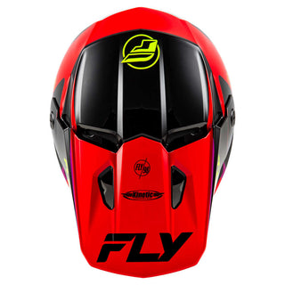 Fly Racing 2025 Kinetic Rally Helmet - Red/ Black/ White