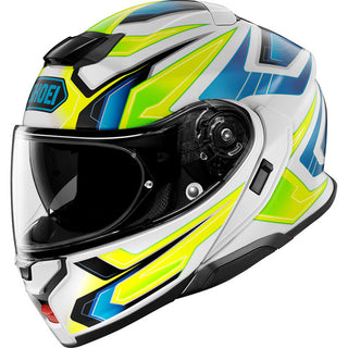 Shoei Neotec 3 Anthem TC-3 Helmet - Yellow/White/Blue